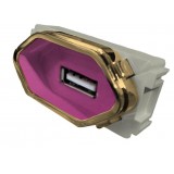 Modulo USB 2a - Novara Rosa Fosco Gold
